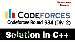 Codeforces Round 934 Div 2  Problem Solution  A Destroying Bridges  Mythological Codding [upl. by Witte]