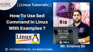 How To Use Sed Command In Linux With Examples  usage of sed command in Unix  Sed Command Tutorials [upl. by Oys]