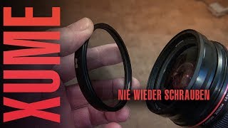 Filter wechseln OHNE nerviges rumschrauben Manfrotto Xume [upl. by Eecyaj626]