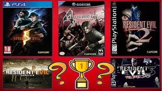 Los juegos de Resident Evil mas vendidos de la historia  TOP 15 Juegos de Resident Evil [upl. by Aileve]