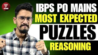 Most Expected Puzzles IBPS PO Mains 2024  Yashraj Sir  Veteran [upl. by Nema]