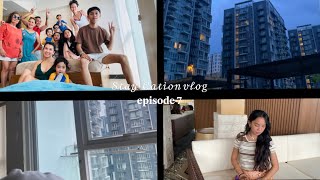 Staycation vlog 🎞️ in Mactan Newtown lapu lapu cebu city W Fam💗 ep 7 [upl. by Ongineb497]