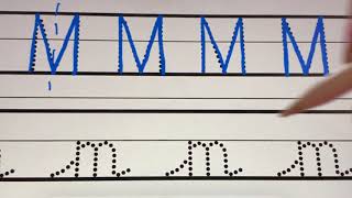 Joined Handwriting Letter M  How to Write in Cursive  The Learning Shed [upl. by Darrick]