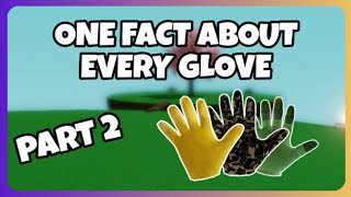 One fact about EVERY glove in SLAP BATTLES PART 2adiosthe flex  Roblox [upl. by Idoj]