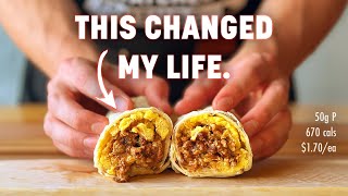 The Breakfast Burrito that CHANGED My Life  Meal Prep [upl. by Lewert]