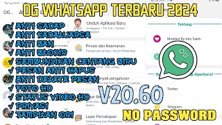 UPDATE  OG WHATSAPP TERBARU 2024  WA OG  APK OG WHATSAPP ANTI SADAP [upl. by Rehtse]