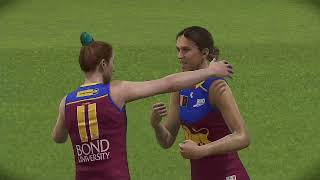 AFLW 2024 Premiership Week 4 Brisbane Lions VS Western Bulldogs [upl. by Naaman238]