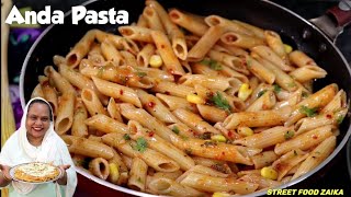 Anda Pasta Naya Nashta  Egg Pasta  Morning Break Fast  Pasta Recipe [upl. by Aldercy495]