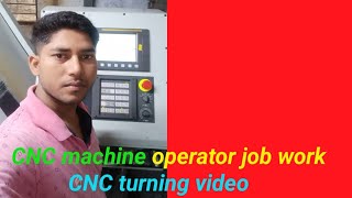 vidoe CNC operator turning video CNC machine job work CNC programmer kaise bane cncmachiepolyng🙏🥰 [upl. by Aihtennek501]