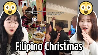 Korean React to Filipino Christmas  Is this Normal in the Philippines 😲 [upl. by Etakyram111]