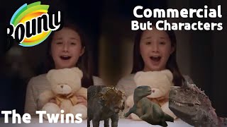 Bounty  The Twins Commercial  But Carnotaurus Are Attacking The Dinosaurs [upl. by Arakat152]