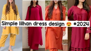 latest Simple linen dress design ideasplain linen dress designbeautiful simple linen design [upl. by Devad]