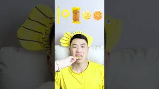 🧀🧇🥟🎧ASMR Yellowthemed Mukbang  Perfect for Sleepimmersive asmr asmrsounds funny [upl. by Einram657]