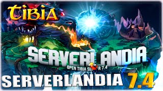 NOVO TIBIA 74 SERVERLANDIA O MELHOR [upl. by Ahsatak]