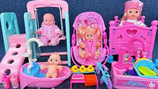 11 Minutes Satisfying with Unboxing Pink Rocking Playset，Bath Toys Collection ASMR  Review Toys [upl. by Bo]