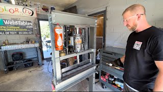 How to build a 20 ton press brake Plus builder spotlight with Carey Anderson Lowrider [upl. by Aleemaj335]