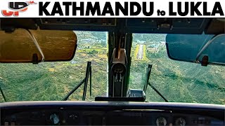 Piloting DO228 KATHMANDU to Extreme LUKLA AIRPORT  Cockpit Views [upl. by Ynabla199]