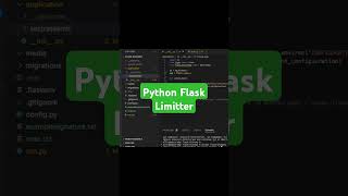 Python Flask Limitter python coding backenddeveloper flask [upl. by Jone720]