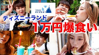 【大食い】ディズニーランドで1万円分食べ歩きやよ！！！！ [upl. by Costanzia935]