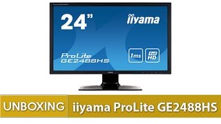 Unboxing Monitora iiyama ProLite GE2488HS [upl. by Jelle]