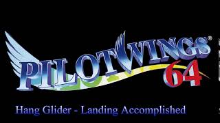 Pilotwings 64 Hang Glider  Landing Accomplished [upl. by Arehsat67]