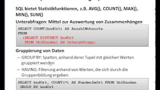 1002 Datenbanken mit MS Access LE10 Teil2  Rückblicke [upl. by Ttenaj665]