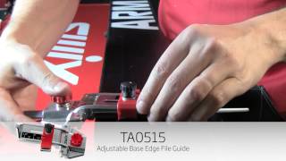 Swix How to Use The TA0515 Adjustable Base Edge File Guide [upl. by Ynoble]