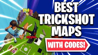 the BEST TRICKSHOT MAPS with Codes Fortnite Trickshot Maps [upl. by Kamaria]