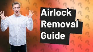 How do you get rid of an airlock in a water cooler [upl. by Clynes966]