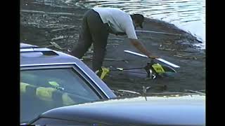 RC Helicopter hover over river at rc boat race  mayaguez 1991 [upl. by Gold]