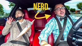 NERD TAKES DRIVING INSTRUCTORS STREET DRIFTING [upl. by Kanya]