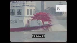 1970s USA Mississippi Creole Queen Paddle Steamer [upl. by Annav]