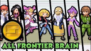 Pokémon Emerald  All Frontier Brains Battles Gold Symbol [upl. by Yuma]