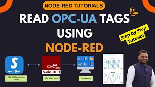 Read data from OPC UA Server and display on Node RED Dashboard [upl. by Antoni]