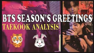 Taekook Analysis  Taehyung amp Jungkook whipped for each other in BTS 2022 seasons greetings [upl. by Okim]