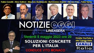 Soluzioni concrete per lItalia  Notizie Oggi Lineasera  Canale Italia [upl. by Imhsar164]