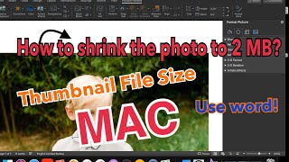 On MacBook Thumbnail File Size Greater than 2 MB Only in one minute using word [upl. by Standford]