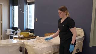 CNA Skills Video 12 Catheter Care [upl. by Ardnod]