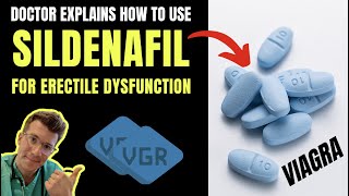 How to use SILDENAFIL Viagra for ERECTILE DYSFUNCTION including doses side effects amp more [upl. by Suolhcin]