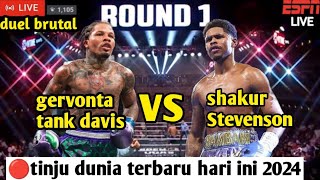 🔴duel brutal tinju dunia terbaru 2024‼️shakur Stevenson vs gervonta tank davistinjuduniahariini [upl. by Aivuy]