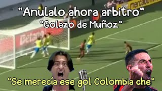 RELATOR ARGENTINO ENLOQUECIDO DE LA EMOCIÓN POR GOL DE COLOMBIA A BRASIL quotAnula este ahora árbitroquot [upl. by Coy647]