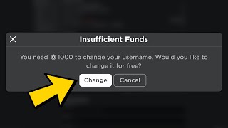 HOW TO CHANGE ROBLOX USERNAME FOR FREE WITHOUT PAYING 1000 ROBUX WORKING [upl. by Segroeg]