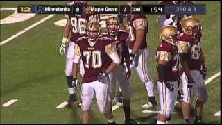 Minnetonka vs Maple Grove Section 6A High School Football [upl. by Shanleigh]