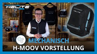 Helite HMOOV  mechanisch auslösender Airbag Rucksack für Motorradfahrer [upl. by Etterb160]