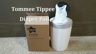 Tommee Tippee Simplee Diaper Pail cheaper than Diaper Genie [upl. by Arbmik]