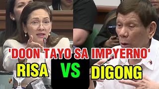 SEN RISA HONTIVEROS VS EX PRESIDENT DUTERTENagkainitan sa pagdinig sa Senado [upl. by Guarino]