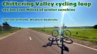 165 Km 100 mile Chittering Valley Cycling Loop Perth Western Australia [upl. by Zina674]