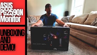 Asus ROG Swift 360Hz PG259QN UNBOXING and DEMO [upl. by Heathcote]