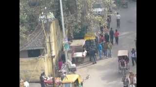 View of Arakashan Road from Hotel Ajanta room [upl. by Sally]