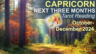 CAPRICORN NEXT THREE MONTHS quotAN IMPORTANT OFFER amp A BLESSED PATHquot tarot October to December 2024 [upl. by Ilagam]